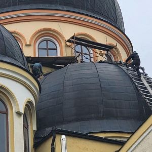Заміна вікон у куполі собору!