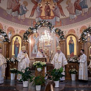 Свята Літургія у День Іменин владики Василія!