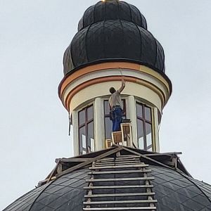 Ремонт фасаду собору!