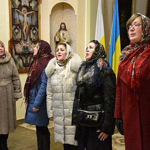 До єпархіального управління завітали колядники