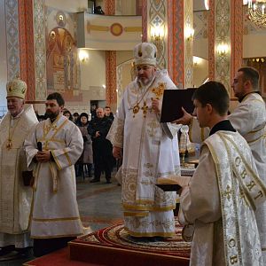 Митрополит Володимир привітав владику Василія з іменинами