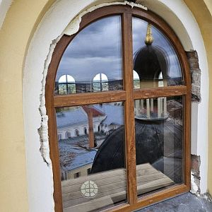 Заміна вікон у куполі собору!