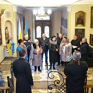 До єпархіального управління завітали колядники