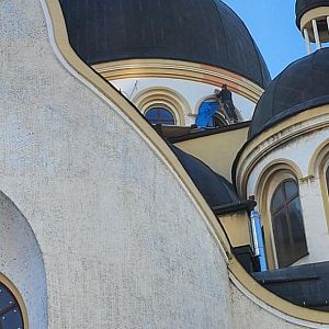 Заміна вікон у куполі собору!
