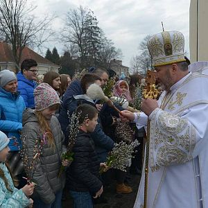 Архиєрейське богослужіння на Вербну Неділю