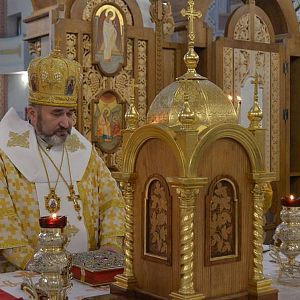 У неділю блудного сина владика Василь (Івасюк) молився в головному храмі єпархії