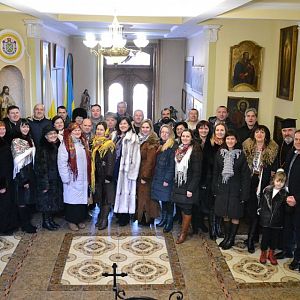 До єпархіального управління завітали колядники
