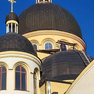 Заміна вікон у куполі собору!