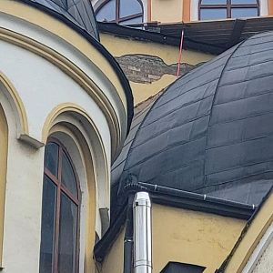 Заміна вікон у куполі собору!