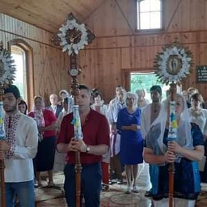 Святкування празника храму Пресвятої Трійці у селі Товмачик.
