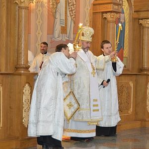 Вечірня з Літургією Василія Великого за участю Архієрея