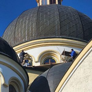 Заміна вікон у куполі собору!