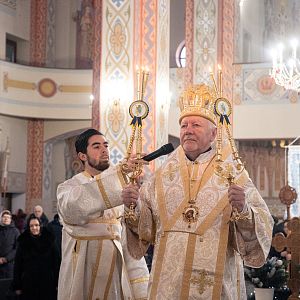 Свята Літургія у День Іменин владики Василія!