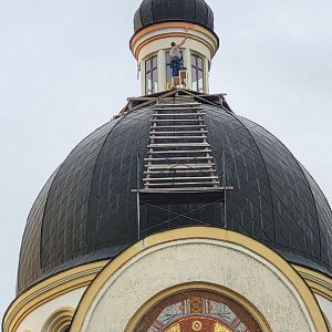Ремонт фасаду собору!