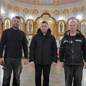 Заміна вікон у куполі собору!
