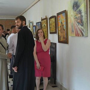 Преосвященний єпископ Василь(Івасюк) поблагословив відкриття виставки “Мистецький Собор” у Коломиї
