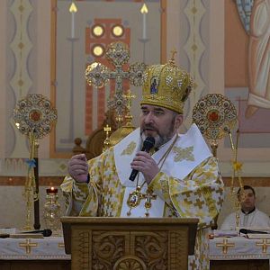 У неділю блудного сина владика Василь (Івасюк) молився в головному храмі єпархії