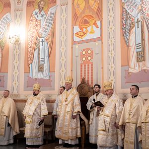 Свята Літургія у День Іменин владики Василія!