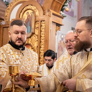 Свята Літургія у День Іменин владики Василія!