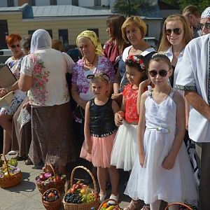 В день Преображення Господнього та п’яту річницю освячення собору святкові урочистості очолив владика Василь(Івасюк)