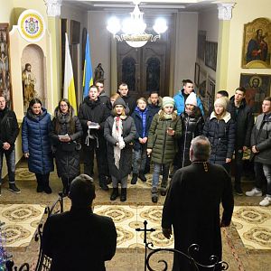 До єпархіального управління завітали колядники