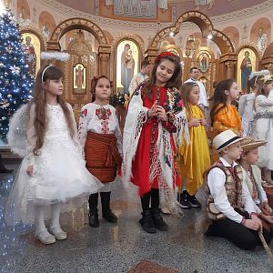 Різдвяний вертеп від найменших парафіян