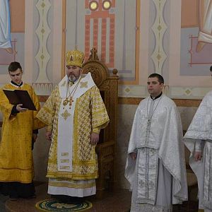 У неділю блудного сина владика Василь (Івасюк) молився в головному храмі єпархії