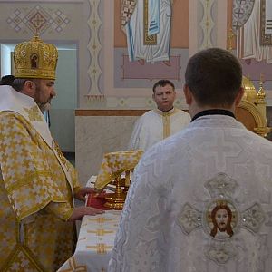 У неділю блудного сина владика Василь (Івасюк) молився в головному храмі єпархії