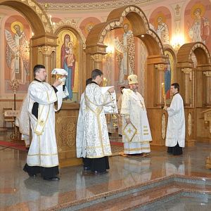 Вечірня з Літургією Василія Великого за участю Архієрея