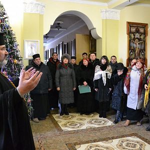 До єпархіального управління завітали колядники
